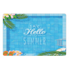 Summer Season Slogan Pet Mat