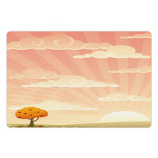 Lonely Tree Rural Field Pet Mat