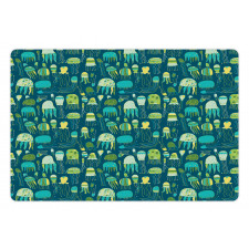 Funny Sea Creatures Pet Mat