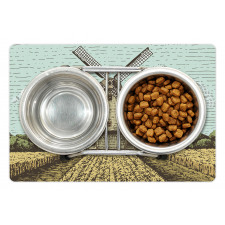 Windmill and Farmland Pet Mat