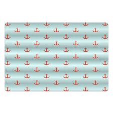 Pastel Stripes Naval Pet Mat