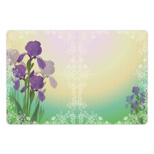 Blossoming Iris Bridal Pet Mat