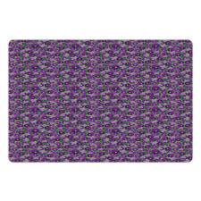 Green Field with Pansy Pet Mat