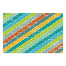 Diagonal Strips Pet Mat