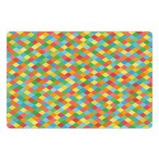 Diamond Form Diagonal Mesh Pet Mat