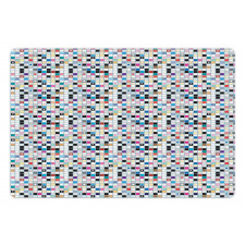 Colorful Shapes Pattern Pet Mat