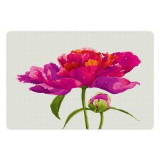 Flower and Vibrant Petals Pet Mat