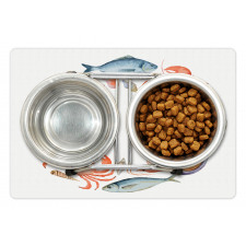 Aquarelle Tasty Seafood Pet Mat