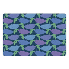 Tree Peony Stem Leaves Pet Mat