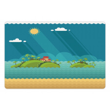 Tropical Islands Ocean Pet Mat