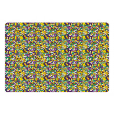 Mardi Gras Party Pet Mat