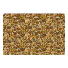 Cartoon Oktoberfest Pet Mat