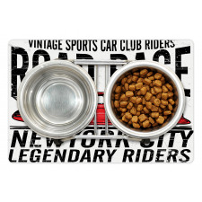 Vintage Sports Race Theme Pet Mat