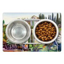 Tuscany Village Scenery Pet Mat