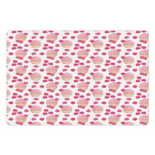 Doodle Style Strawberry Pet Mat