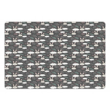 Sleeping Bunnies and Clouds Pet Mat