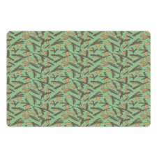 Spring Season Plant Leaf Pet Mat