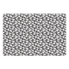 Monochrome Vegetable Pile Pet Mat