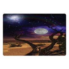 Desert Night Nebula Stars Pet Mat