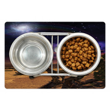 Desert Night Nebula Stars Pet Mat