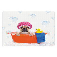 Dog Having a Bath Tub Pet Mat
