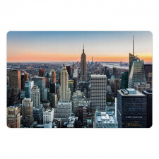 NYC Manhattan Skyline Dusk Pet Mat