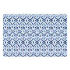 Abstract Flower Motif Pet Mat