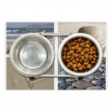 Sand and Pebbles Collage Pet Mat