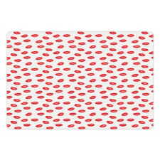 Red Kisses Imprint Pet Mat