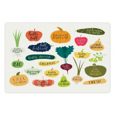 Plant Fruit Vegetable Slogan Pet Mat