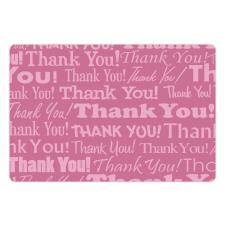 Thankful Message Pink Pet Mat