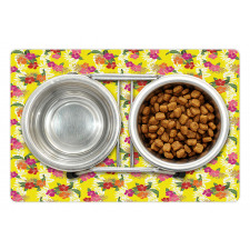 Tropical Flowers Art Pet Mat