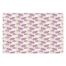 Oriental Flowers Ombre Pet Mat