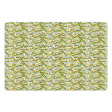 Tropical Fruit with Leaves Pet Mat