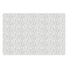 Swirls Ornamental Curls Pet Mat