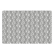 Floral Ornamental Design Pet Mat