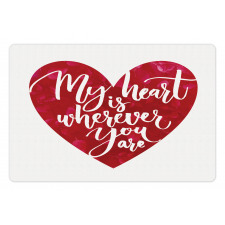 My Heart is Wherever You are Pet Mat