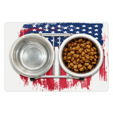 Vertical Hand-drawn Flag Pet Mat