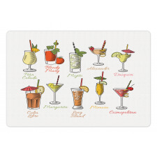 Famous Cocktails Pet Mat