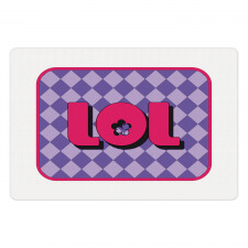 Laugh out Loud Checkered Pet Mat