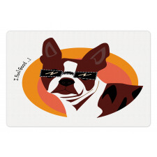 Cool Dog with Sunglasses Pet Mat