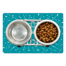 Retro Style Design Stars Pet Mat