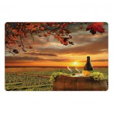 Tuscany Land Rural Field View Pet Mat