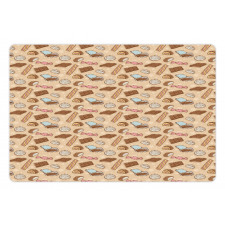 Sweets Candy Bars Vintage Pet Mat