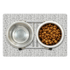 Travel Sketch Style Pet Mat