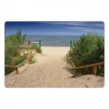 Sandy Peaceful Shore Pet Mat