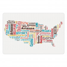 Map Cities Towns Names Pet Mat