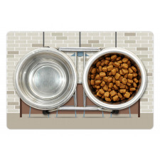 Modern Empty Kitchen Pet Mat