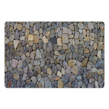 Grey and Beige Stones Pet Mat