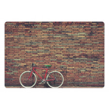 Retro Bicycle Roadside Pet Mat